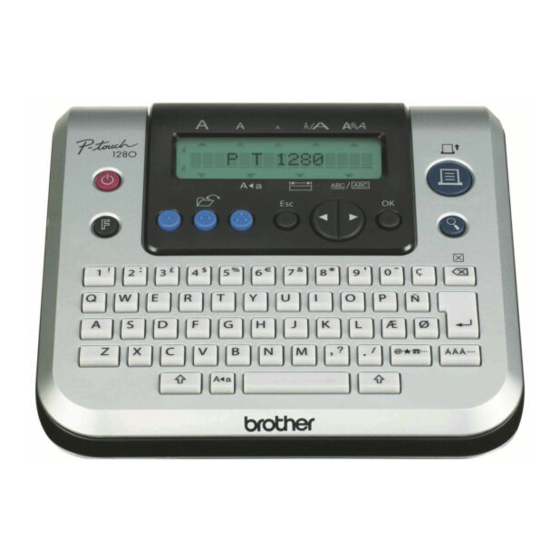 Brother P-Touch 1280TH Gebruikershandleiding