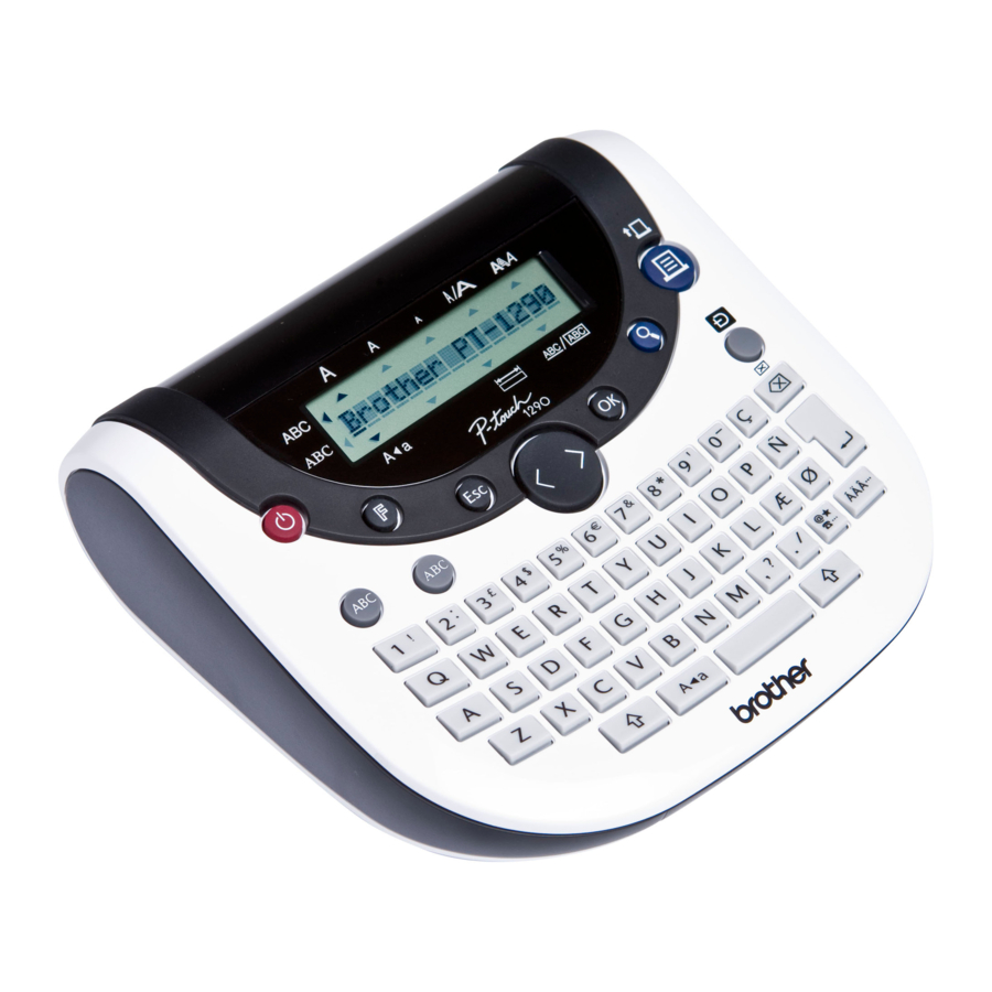 Brother P-touch 1290 Gebruikershandleiding