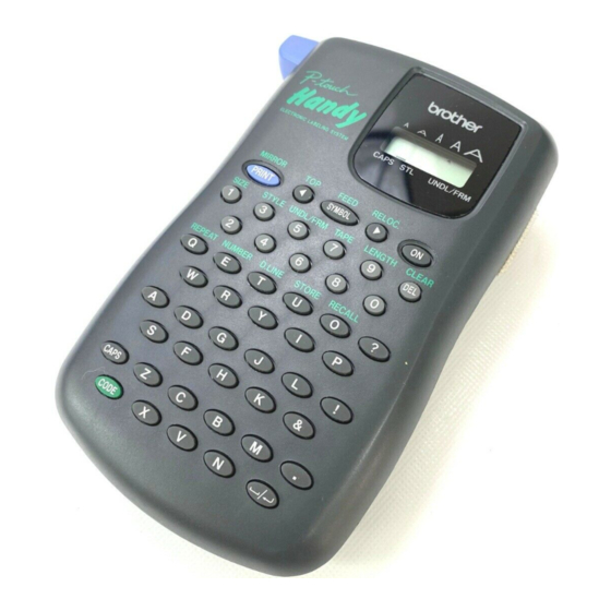 Brother P-touch 200 Podręcznik użytkownika