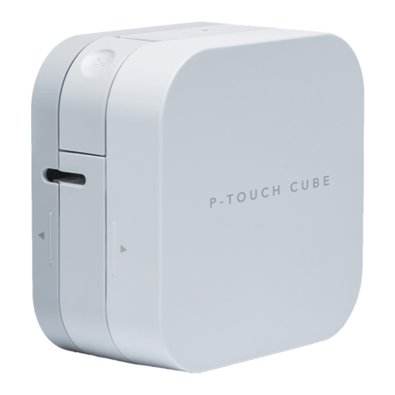 Brother P-TOUCH CUBE Gebruikershandleiding