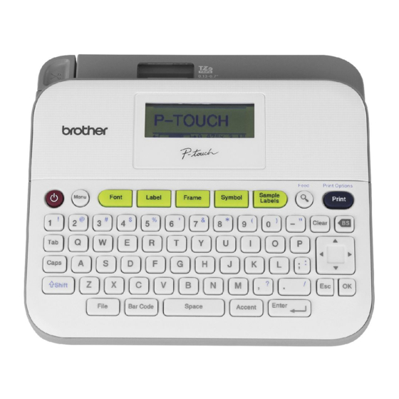 Brother P-Touch D400 Benutzerhandbuch