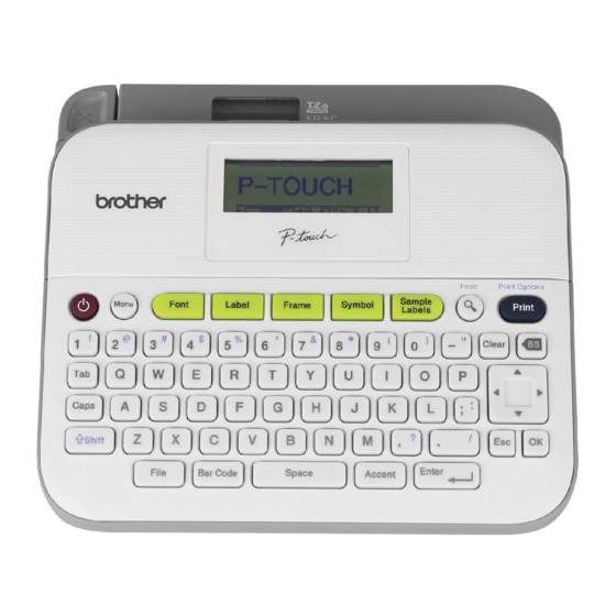 Brother P-Touch D400 Руководство пользователя