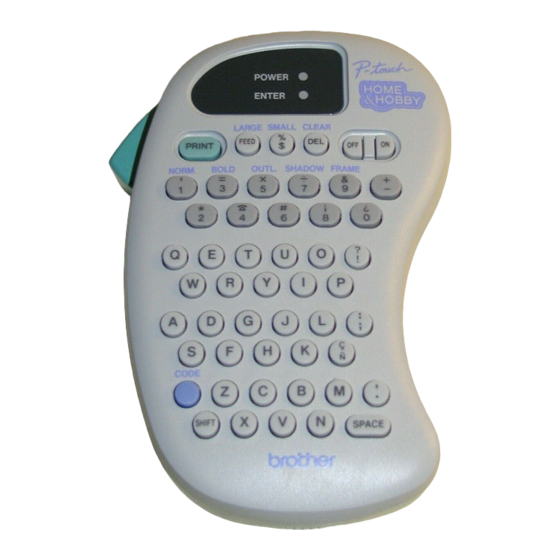 Brother P-touch PT-100 Посібник користувача