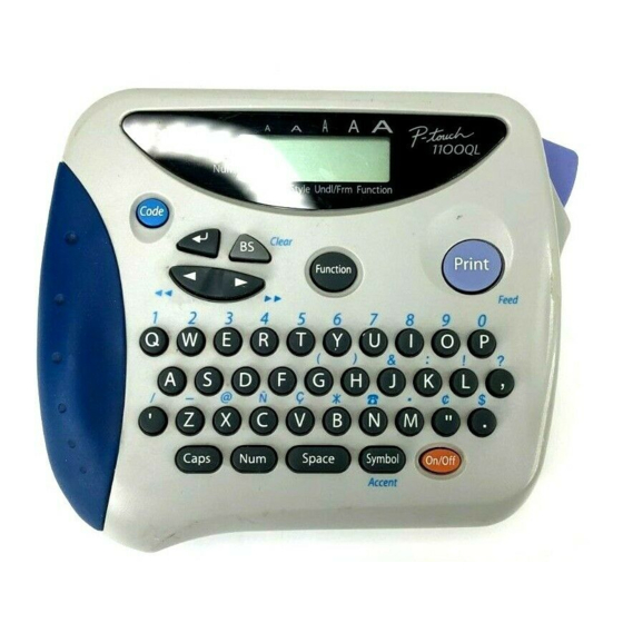 Brother P-Touch PT-1180 Посібник користувача