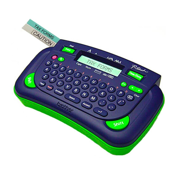 Brother P-touch PT-80 Manuel de l'utilisateur