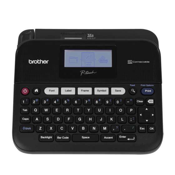 Brother P-Touch PT-D450 Panduan Pengguna