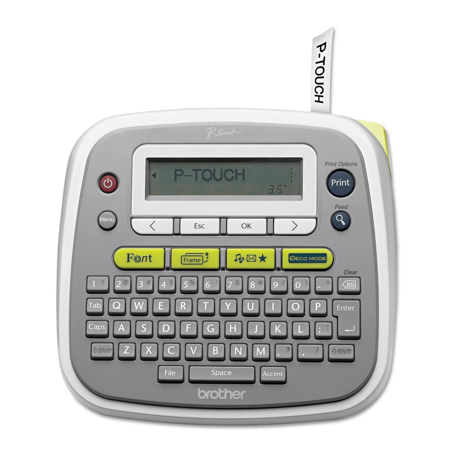 Brother P-Touch PT-E200 Manuel de l'utilisateur