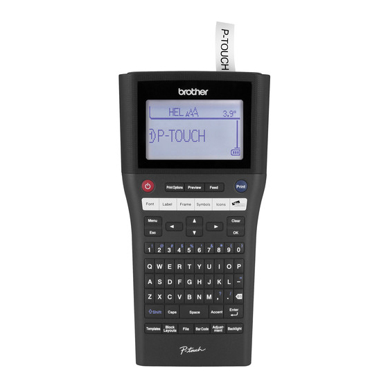 Brother P-Touch PT-H500LI Podręcznik szybkiej konfiguracji