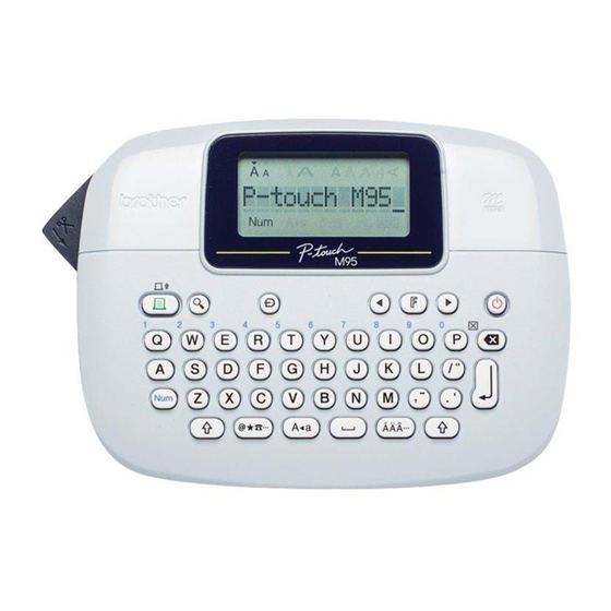 Brother P-Touch PT-M95 Gebruikershandleiding