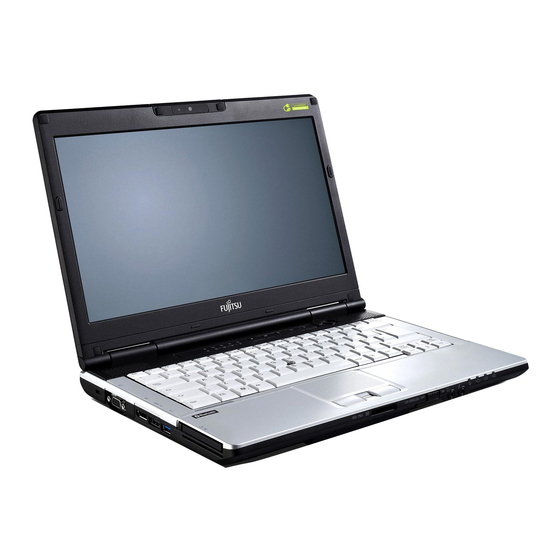 Fujitsu Lifebook S751 Getting Started