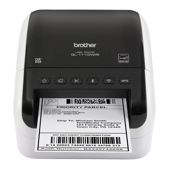 Brother QL-1110NWB Quick Setup Manual