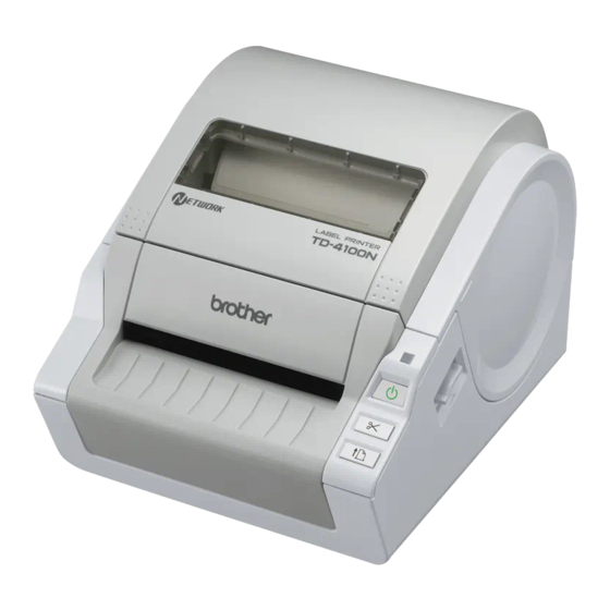 Brother TD-4100N Manual del usuario