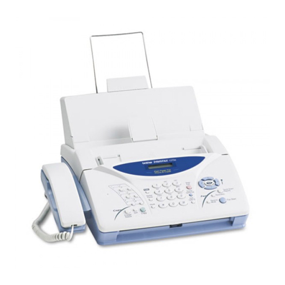 Brother 1270e IntelliFAX Fax Şartname Sayfası