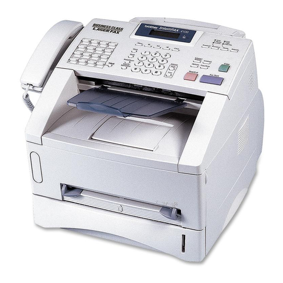 Brother FAX-4100 Handbuch zur Schnelleinrichtung