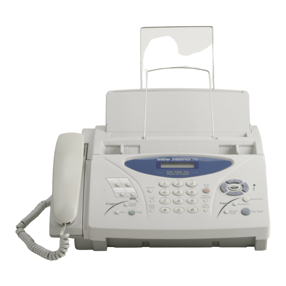 Brother FAX-885MC Quick Reference Card