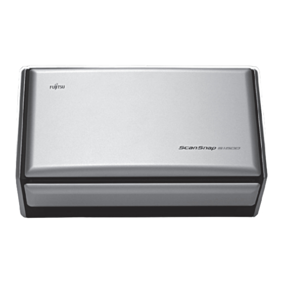 Fujitsu S1500M - ScanSnap - Document Scanner Manual de iniciação