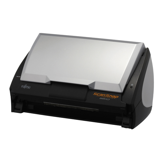 Fujitsu S510 - ScanSnap - Document Scanner Manual de iniciação