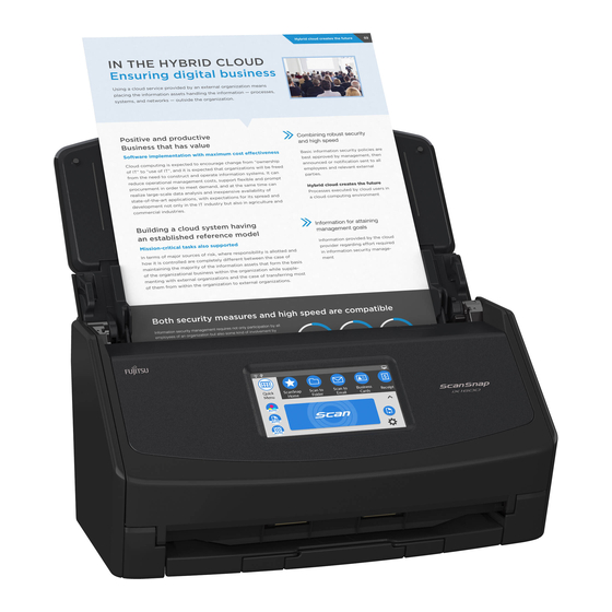 Fujitsu SCANSNAP iX1400 Consumable Replacement And Cleaning Instructions