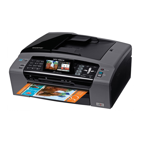 Brother MFC 495CW - Color Inkjet - All-in-One Manuel d'installation rapide