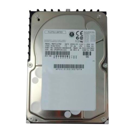 Fujitsu MAP3735NC - Enterprise 73.5 GB Hard Drive Manual de instalación