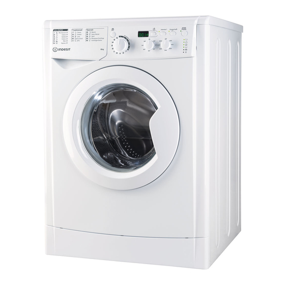 Indesit EWSD 61251 W UK N Короткий посібник