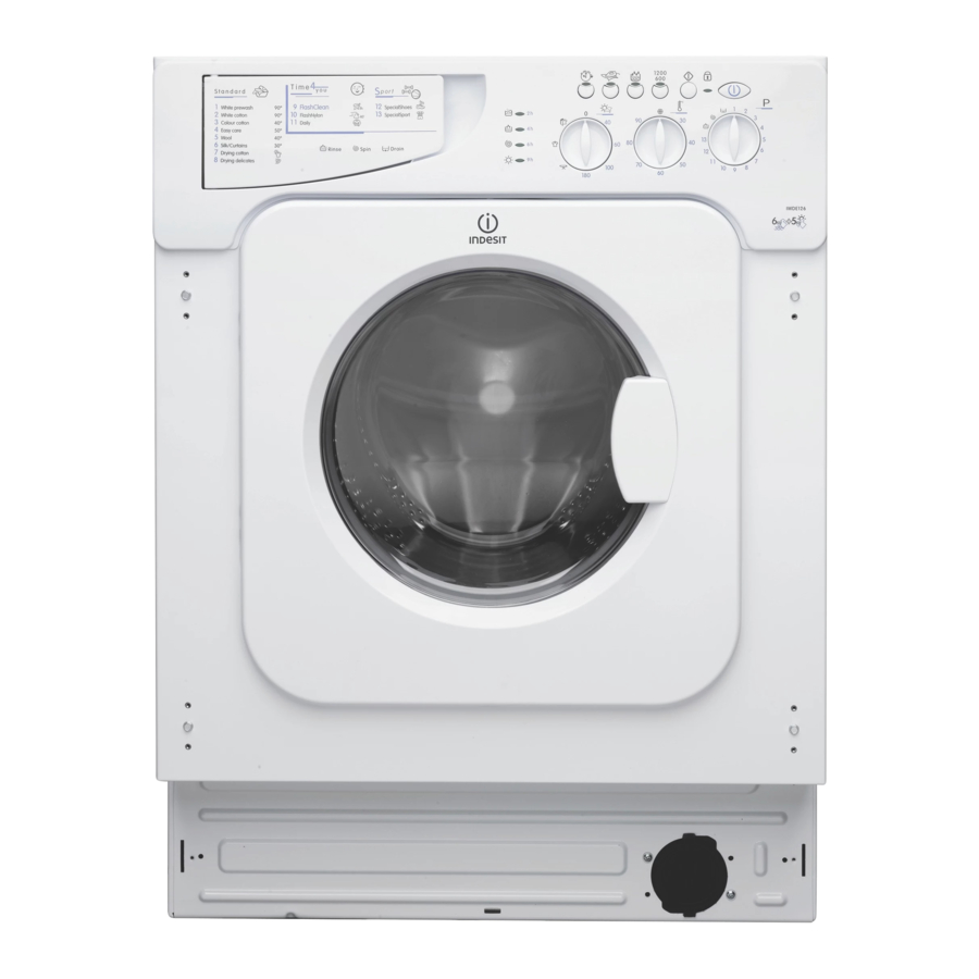 Indesit IWDE 126 Gebrauchsanweisung Handbuch