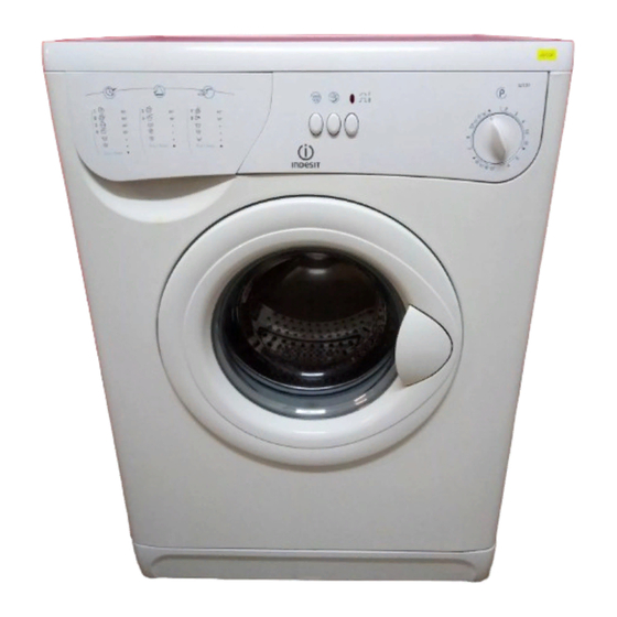 Indesit W 123 S Manual de instrucciones de instalación y uso