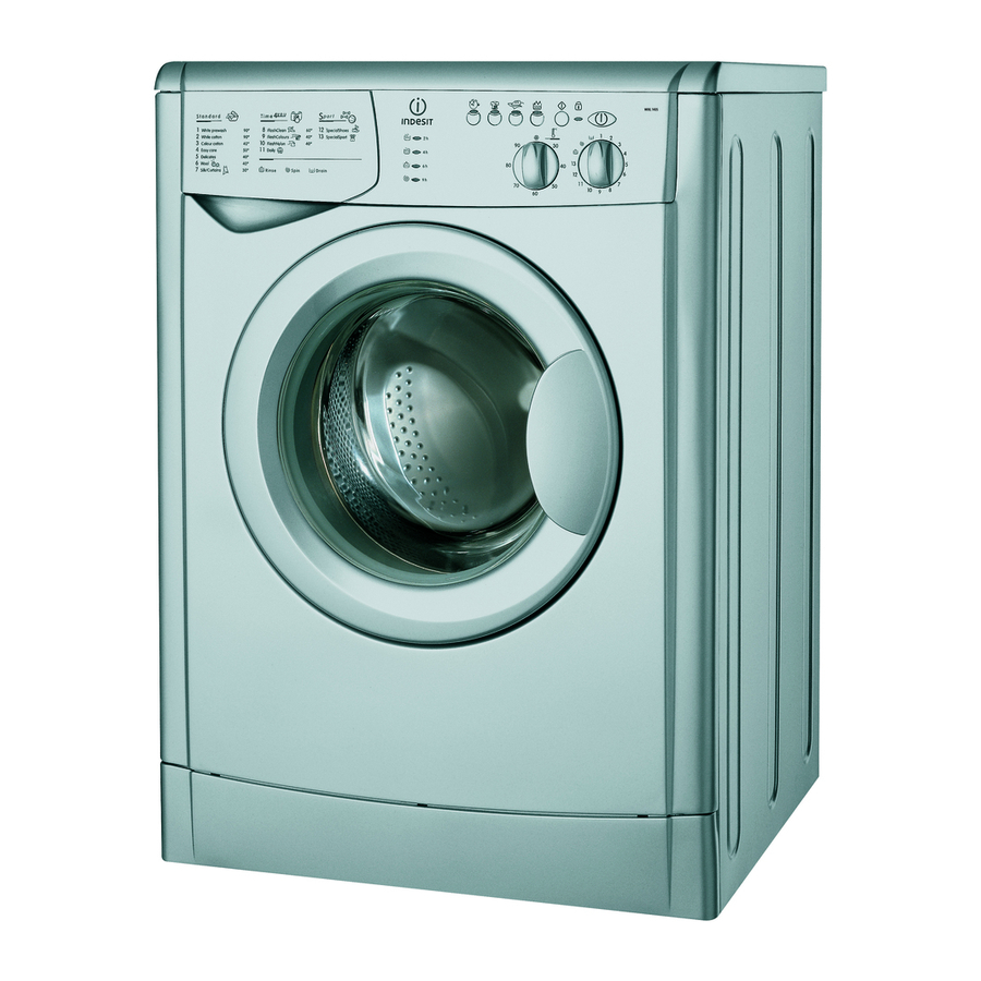 Indesit WIXL 143 S Gebrauchsanweisung Handbuch