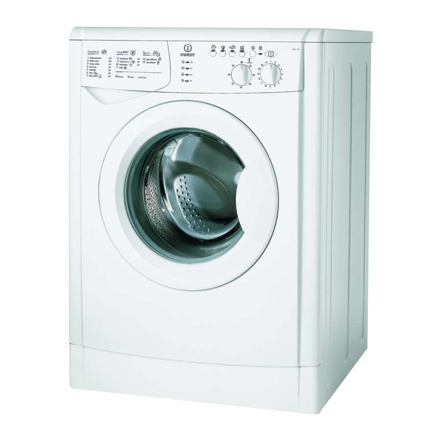 Indesit WIXL 163 Gebrauchsanweisung Handbuch