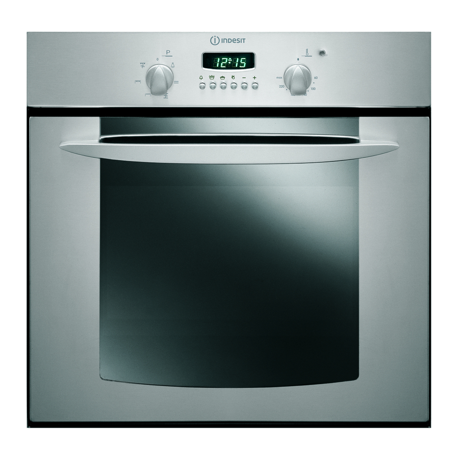 Indesit FIE 56 K.B IX GB Manual de instrucciones