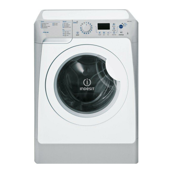 Indesit PWDE 8148 S 사용 설명서 지침