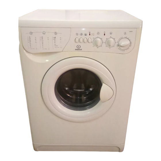 Indesit WD 84 T Instruksi