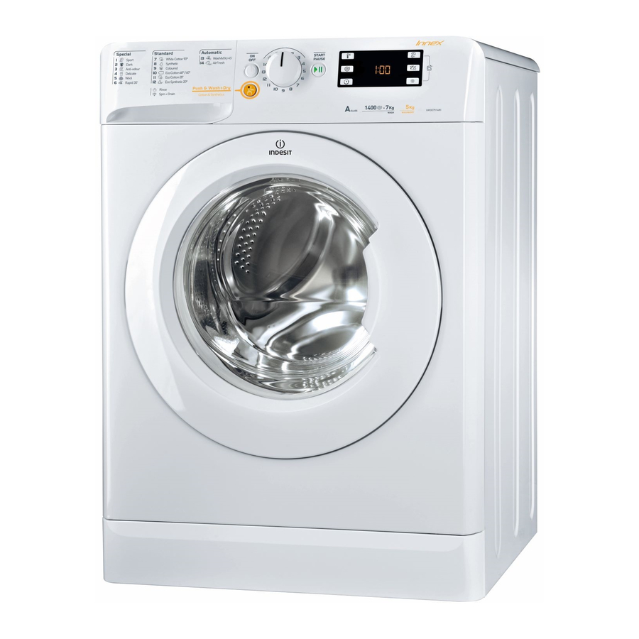 Indesit XWDE 861680 Інструкція з використання Посібник з використання