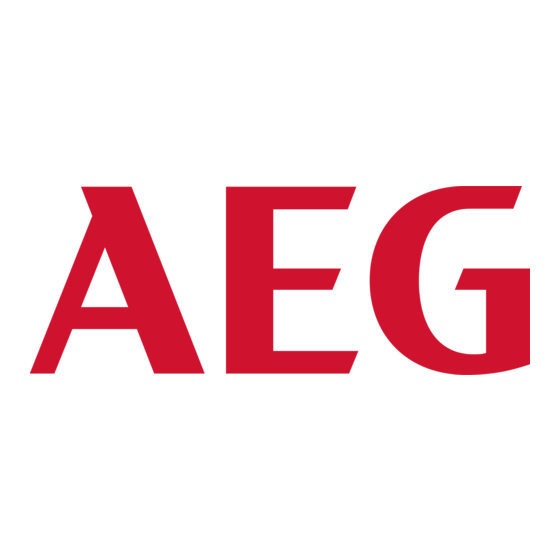 AEG 8509 D Instructions For Installation And Use Manual
