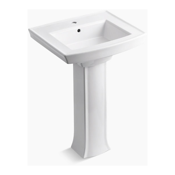 Kohler Archer K-2359 Manuale di installazione