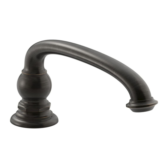 Kohler Artifacts K-T72778-4-CP Installatie- en onderhoudshandleiding