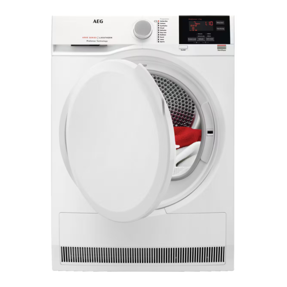 AEG LAVATHERM 6DBG720N Manuel de l'utilisateur