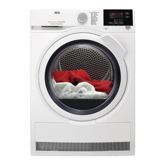 AEG LAVATHERM 6DEL821G Kullanıcı Kılavuzu