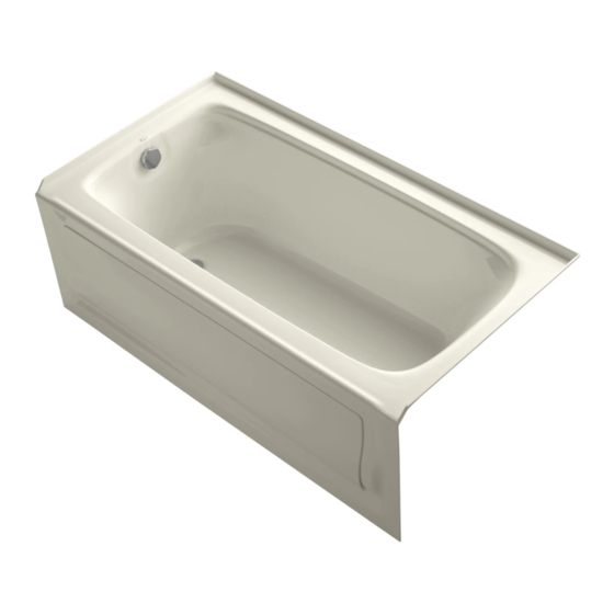 Kohler Bancroft K-1151-GLA Roughing-In Manual