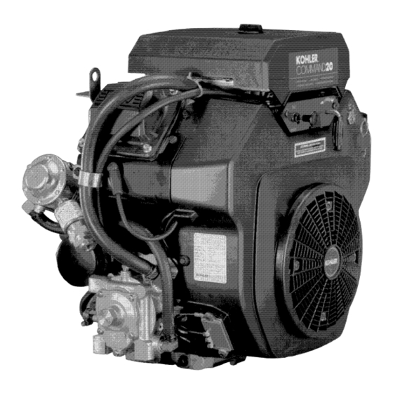 Kohler COMMAND 25 HP 소유자 매뉴얼