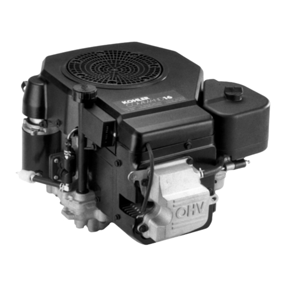 Kohler Command CV1 Manuale d'uso