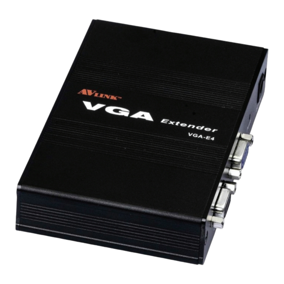 AVLink VGA-E2 User Manual