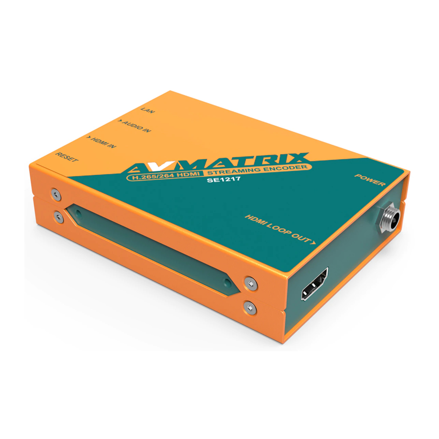 AVMATRIX SE1217 Manual do utilizador