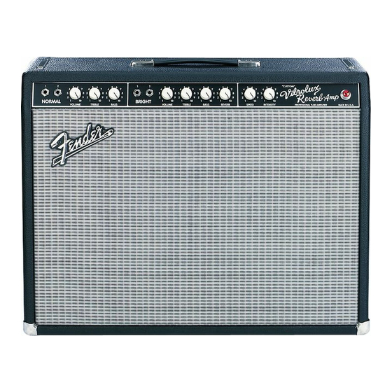 Fender 021-5160-000 Panduan Pemilik