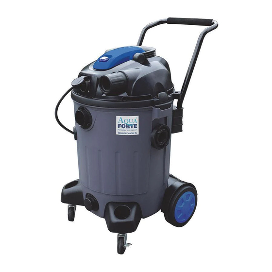 AQUA FORTE Vacuum Cleaner XL Руководство пользователя