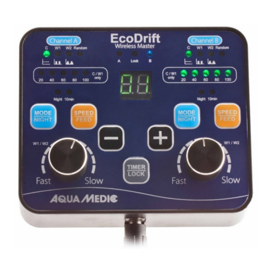 Aqua Medic EcoDrift Wireless Master Посібник з експлуатації