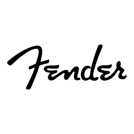 Fender Power Stage 100 Service-Handbuch