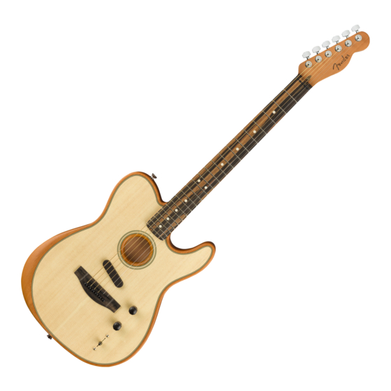 Fender American Acoustasonic Telecaster Series Manuale di avvio rapido