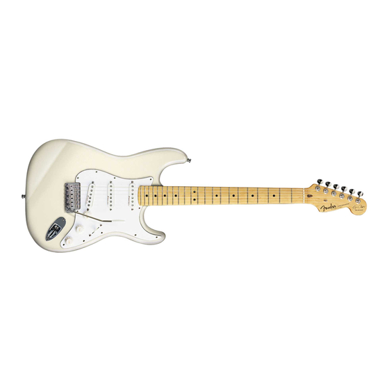 Fender ERIC CLAPTON STRATOCASTER 0107602 Manual do utilizador