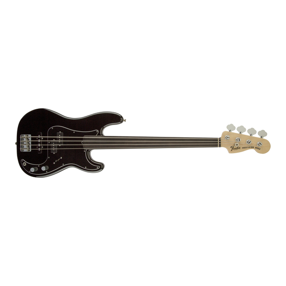 Fender Tony Franklin Fretless P Bass ユーザーマニュアル